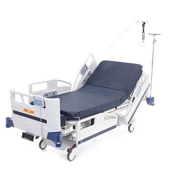 Реанимационная кровать  с ВЕСАМИ и ЛАТЕРАЛЬНЫМИ наклонами на колоннах LINAK